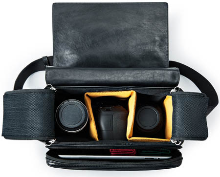 Ein erster Blick auf das edle Stück. Die Kamerabags werden aus hochwertigem, in Deutschland gegerbtem Kalbsleder gefertigt. Alle Materialien dieser Tasche sind von höchster Qualität. Auf Handarbeit wurde bei diesen Taschen höchsten Wert gelegt.